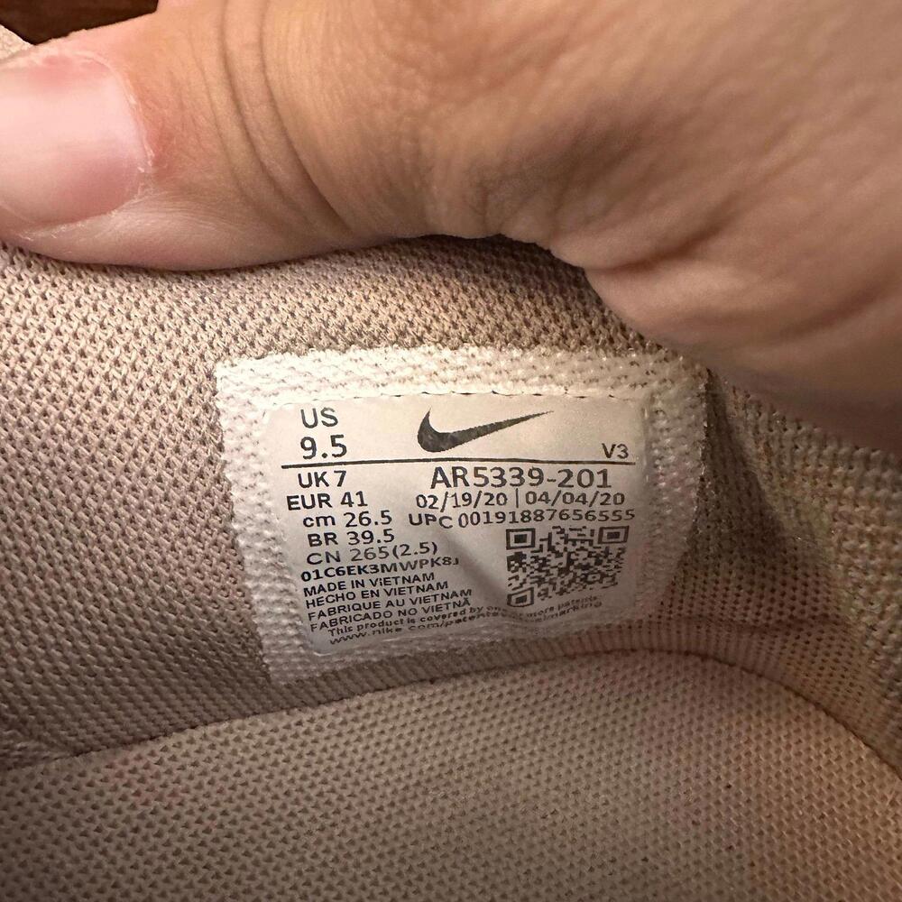 Nike Air Force 1 Sage Low Particle Beige Shoes 9.5‎ - Picture 6 of 6